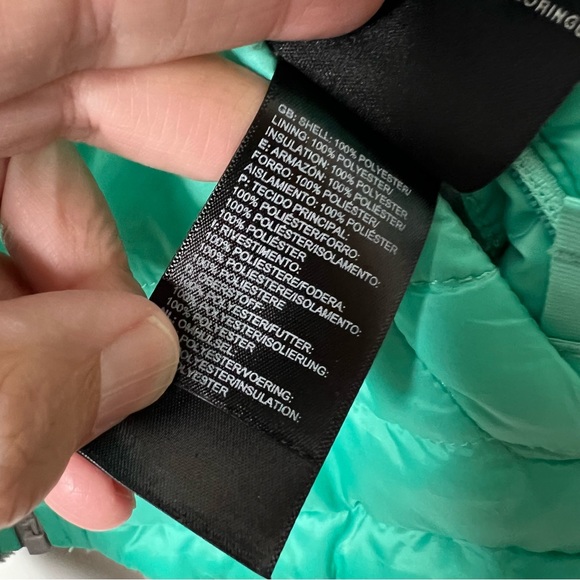North Face Mossbud reversible girls jacket 14/16 - Picture 6 of 12